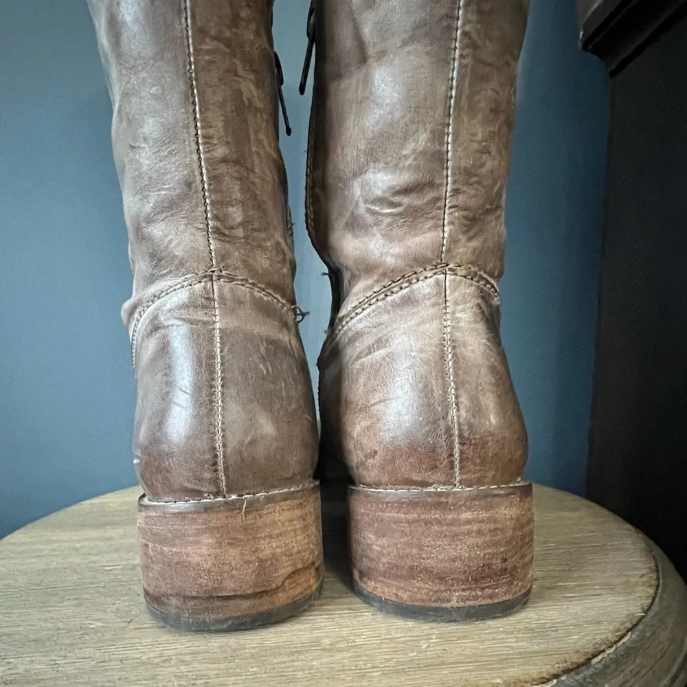 Corral Distressed Leather Riding Boots
